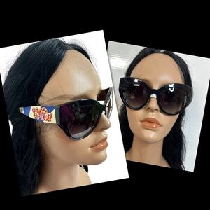 DOLCE & GABBANA Cat Eye Black Blue White Frame